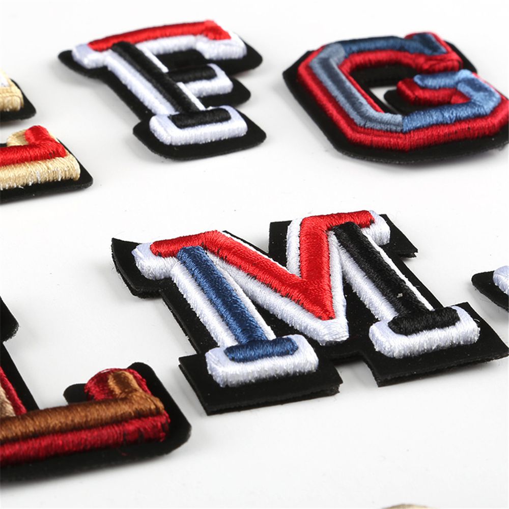 Women Bags Jeans - แผ่นป้ายปักอักษร A-Z 26ชิ้นแผ่นปะติดด้วยเตารีดสำหรับใส่หมวกกระเป๋ากางเกงยีนส์อุปกรณ์เย็บผ้า