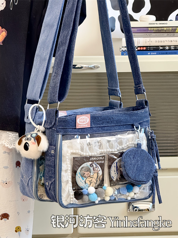 Women Bags Jeans - JIAERDI Harajuku Denim Ita กระเป๋าผู้หญิงหวาน Cool