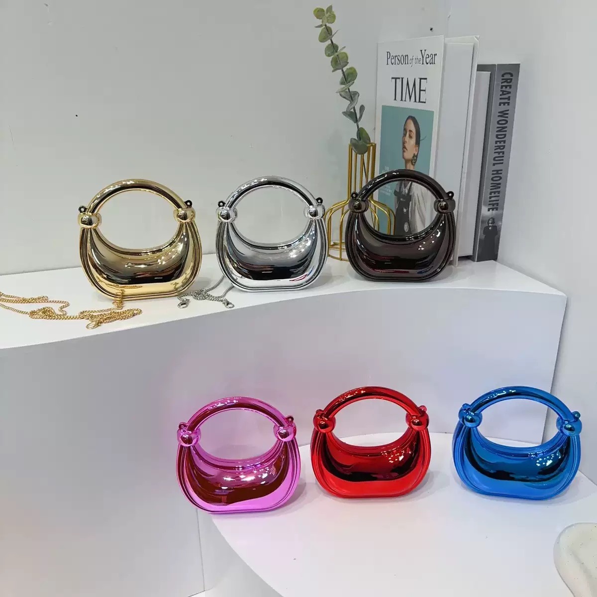 Clutch Bag Evening - Mini Golden Evening กระเป๋าและกระเป๋าถือ Luxury Designer