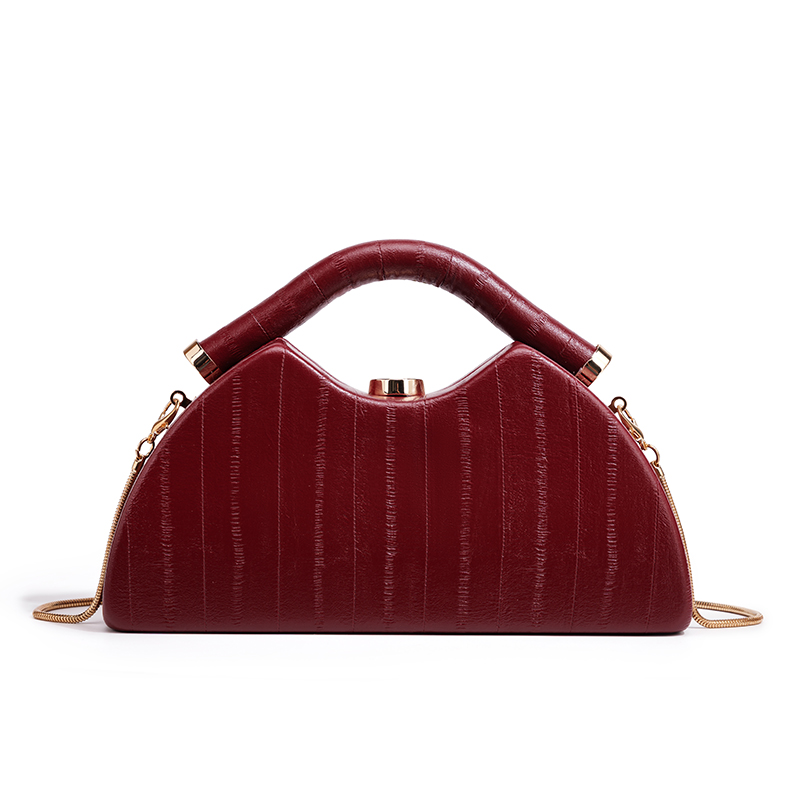 Clutch Bag Evening - กระเป๋าคลัทช์สำหรับผู้หญิงสไตล์ยุโรปและอเมริกา 1 ใบ พร้อมสายโซ่โลหะที่ถอดออกได้ สามารถใช้เป็นกระเป๋าสะพายไหล่หรือกระเป๋าสะพายข้าง เหมาะสำหรับงานปาร์ตี้
