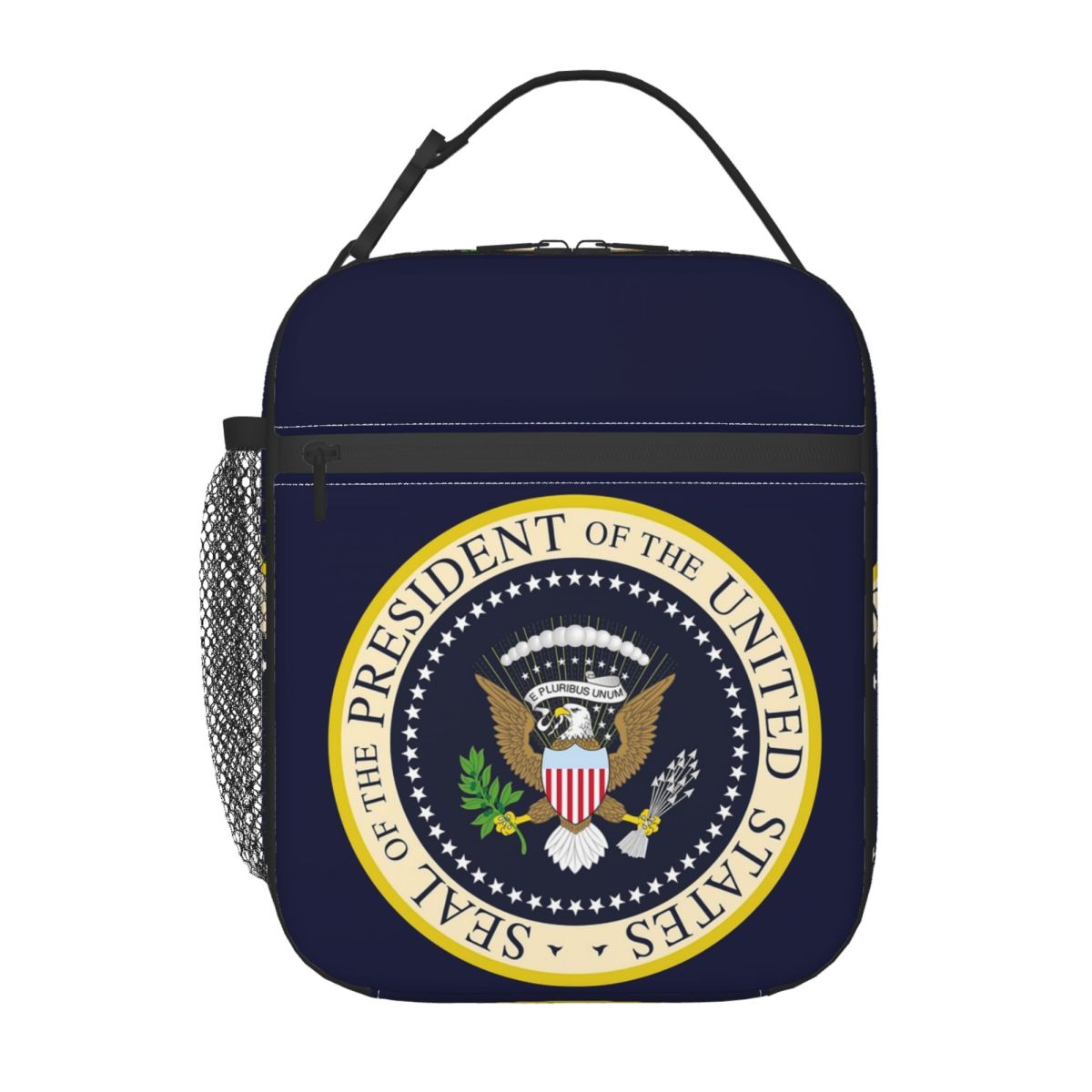 Women Bags Usa - ตราประทับของประธานาธิบดีแห่งสหรัฐอเมริกา ถุงอาหารกลางวันแบบหุ้มฉนวนสำหรับผู้หญิง เด็ก กล่องอาหารแบบพกพา กล่องอาหารกลางวันแบบเก็บความร้อน