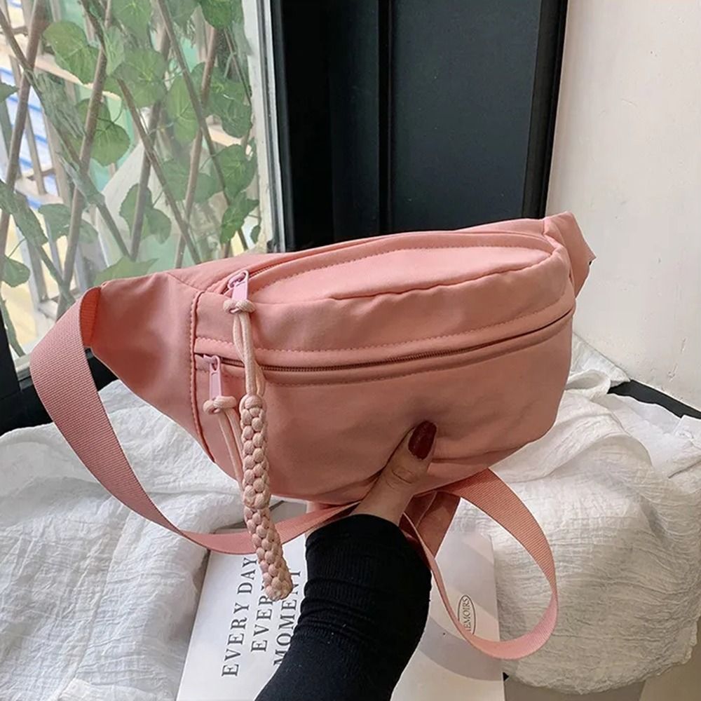 Women'S Bags Cross Body - ผู้หญิงกระเป๋าหน้าอกกันน้ําเดินป่ากระเป๋ากระเป๋าถือสุภาพสตรีผ้าใบC Rossbodyกระเป๋าสีทึบผู้หญิงสลิงเอวแพ็ค
