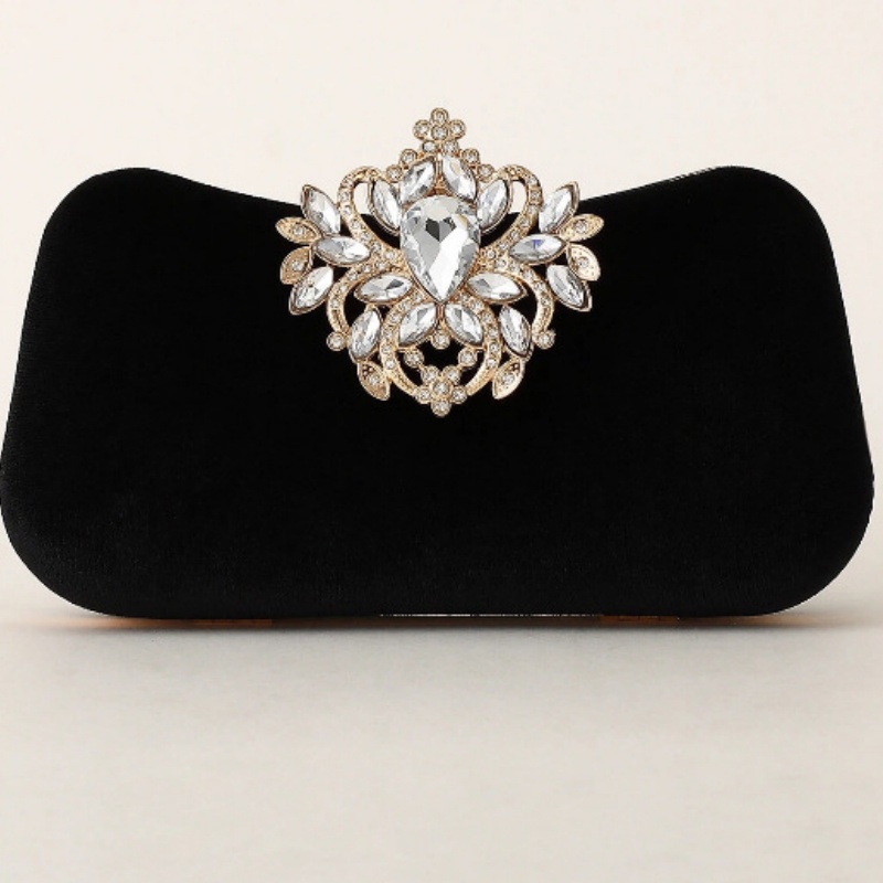 กระเป๋าคลัทช์กำมะหยี่สีเขียวเข - Clutch Bag Evening บทวิจารณ์และราคา