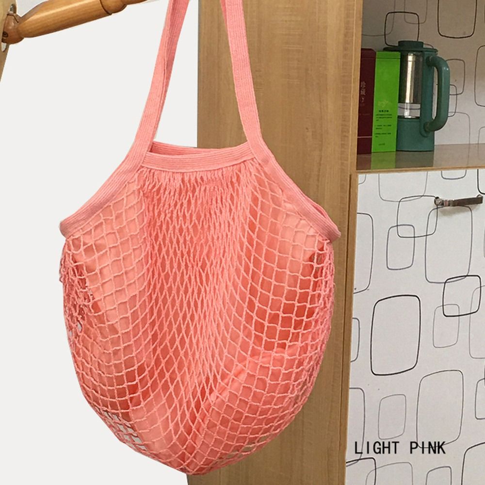 ถุงผ้าฝ้ายทนทาน ถุงตาข่ายแบบมี - Crochet Market Bag บทวิจารณ์และราคา