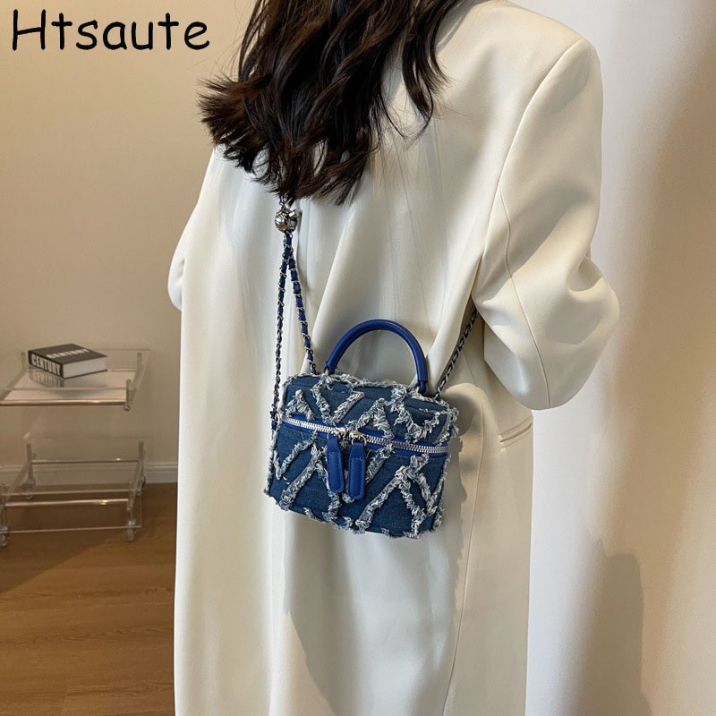 2024 ออกแบบใหม่ไหล่เดี่ยวกระเป - Women Bags Jeans บทวิจารณ์และราคา