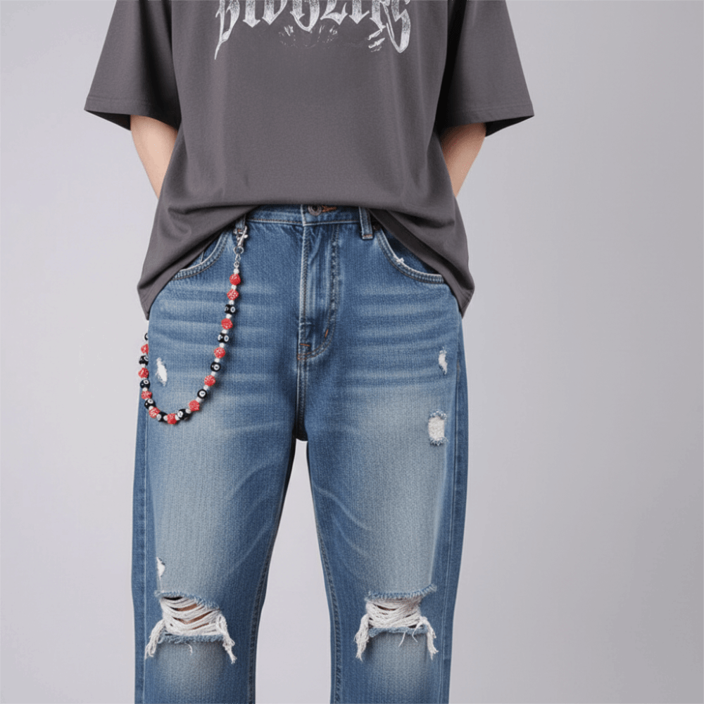 โซ่กางเกงยีนส์ โซ่เอวลูกเต๋าหล - Women Bags Jeans บทวิจารณ์และราคา