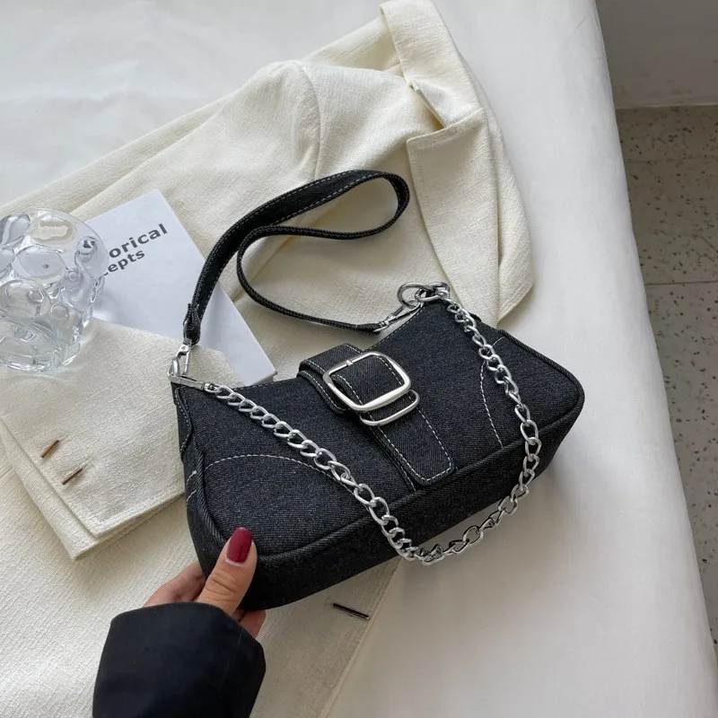 กระเป๋าผ้าแคนวาสสะพายไหล่ดีไซน - Women Bags Jeans บทวิจารณ์และราคา