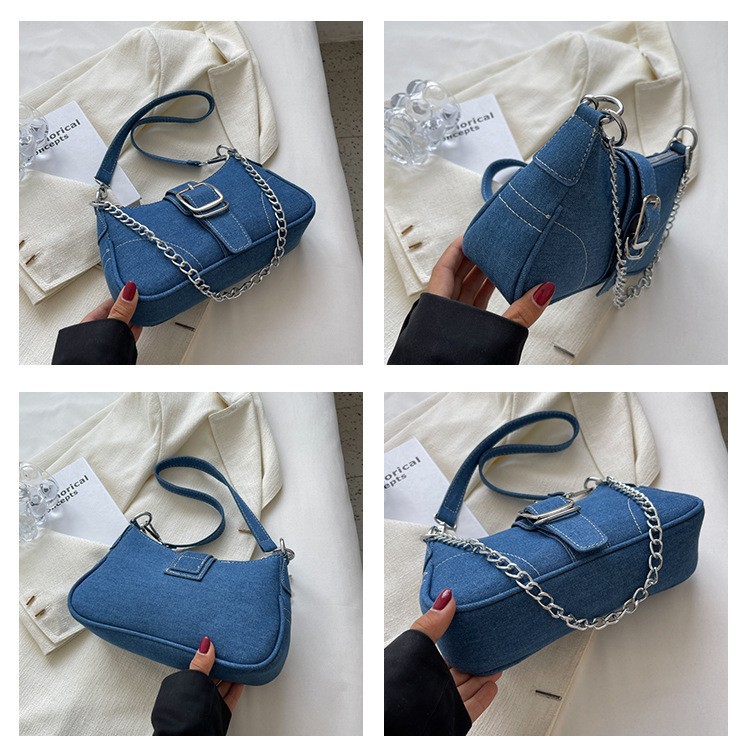 กระเป๋าผ้าแคนวาสสะพายไหล่ดีไซน - Women Bags Jeans บทวิจารณ์และราคา