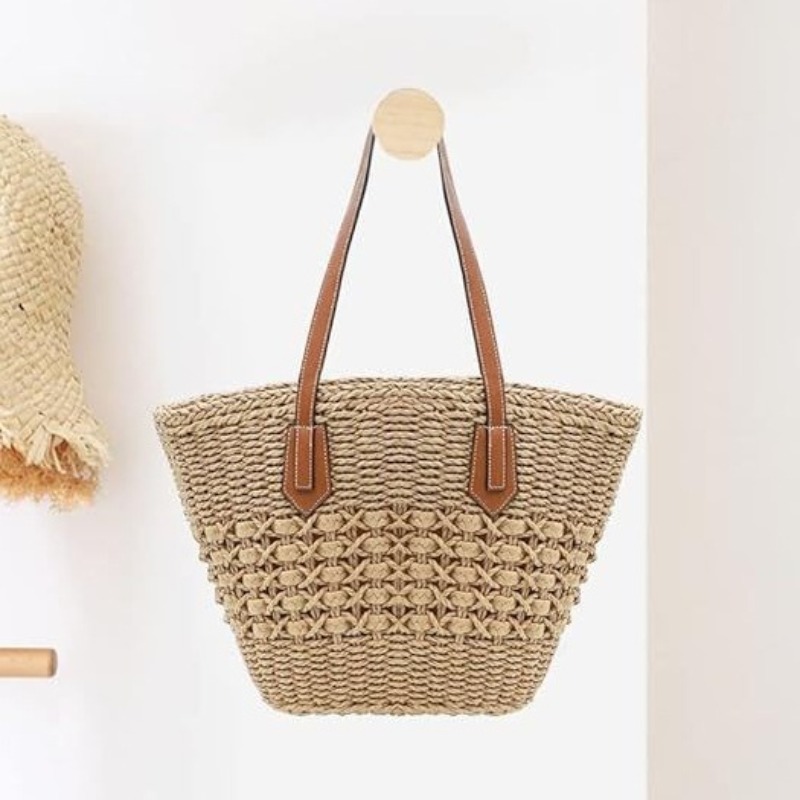 กระเป๋าสะพายไหล่สานหวายสำหรับผ - Crochet Market Bag บทวิจารณ์และราคา