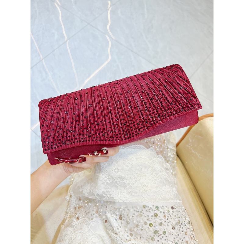กระเป๋าคลัทช์เพชรหรูหราสำหรับผ - Clutch Bag Evening บทวิจารณ์และราคา