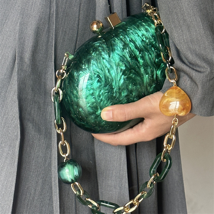 จัดเลี้ยงใหม่กระเป๋าคลัทช์อะคร - Women Bags Green บทวิจารณ์และราคา