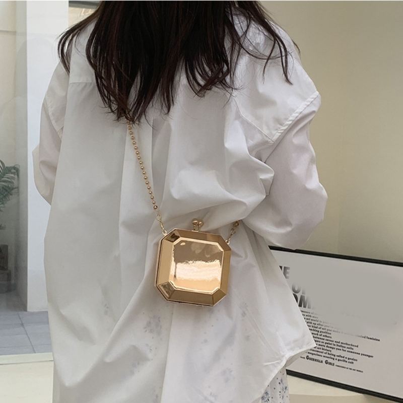 Mini Luxury Gold Party กระเป๋า - Clutch Bag Evening บทวิจารณ์และราคา