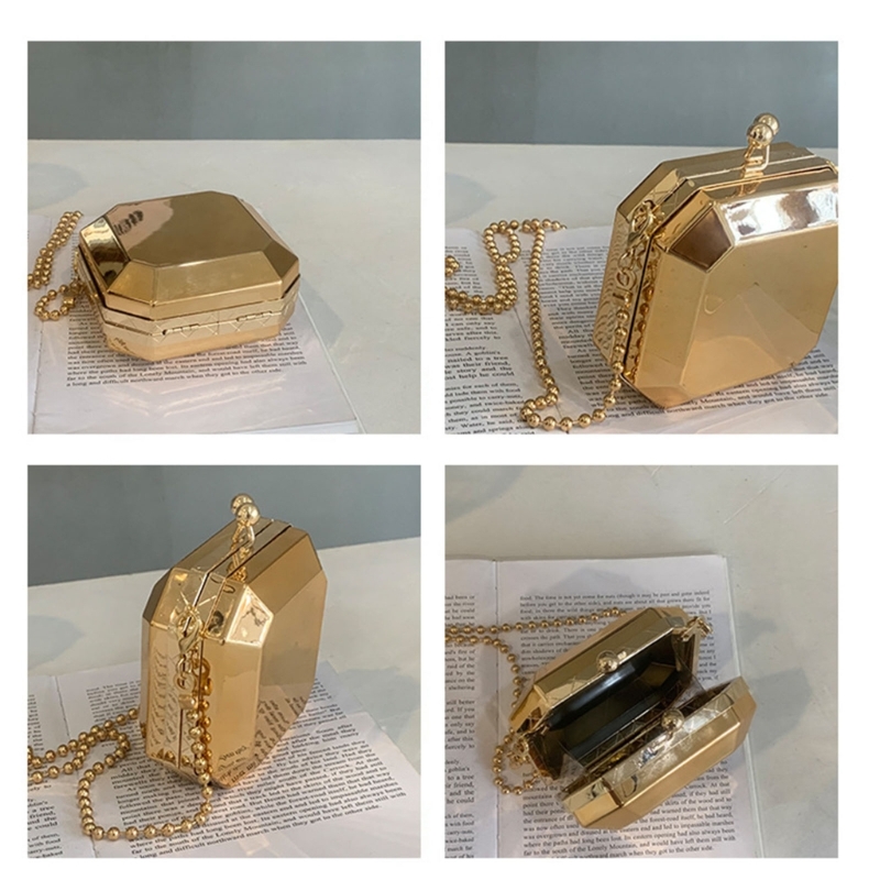 Mini Luxury Gold Party กระเป๋า - Clutch Bag Evening บทวิจารณ์และราคา