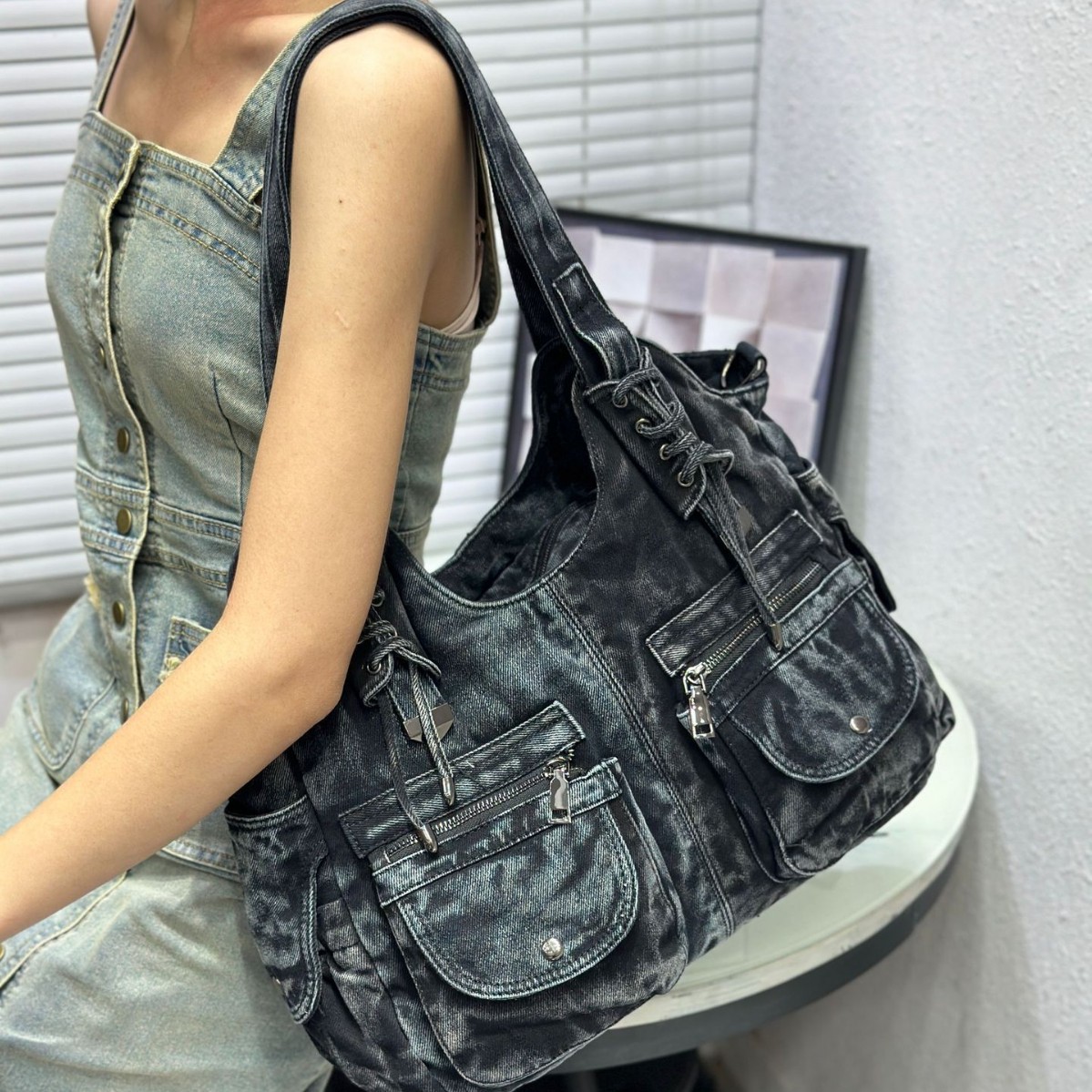 กระเป๋าเดนิมผู้หญิง Y2K วินเทจ - Women Bags Jeans บทวิจารณ์และราคา