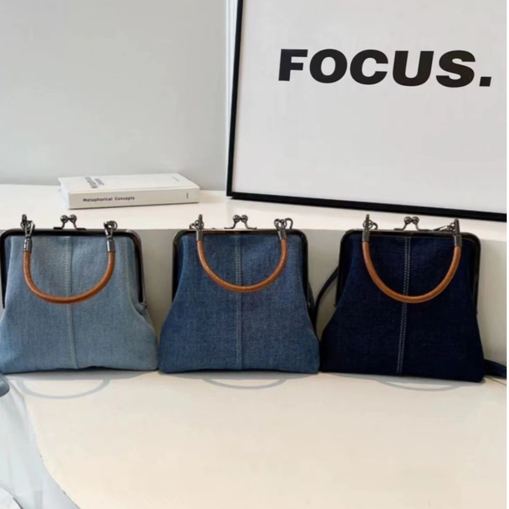 กระเป๋าถือสตรีสไตล์วินเทจใหม่  - Women Bags Jeans บทวิจารณ์และราคา