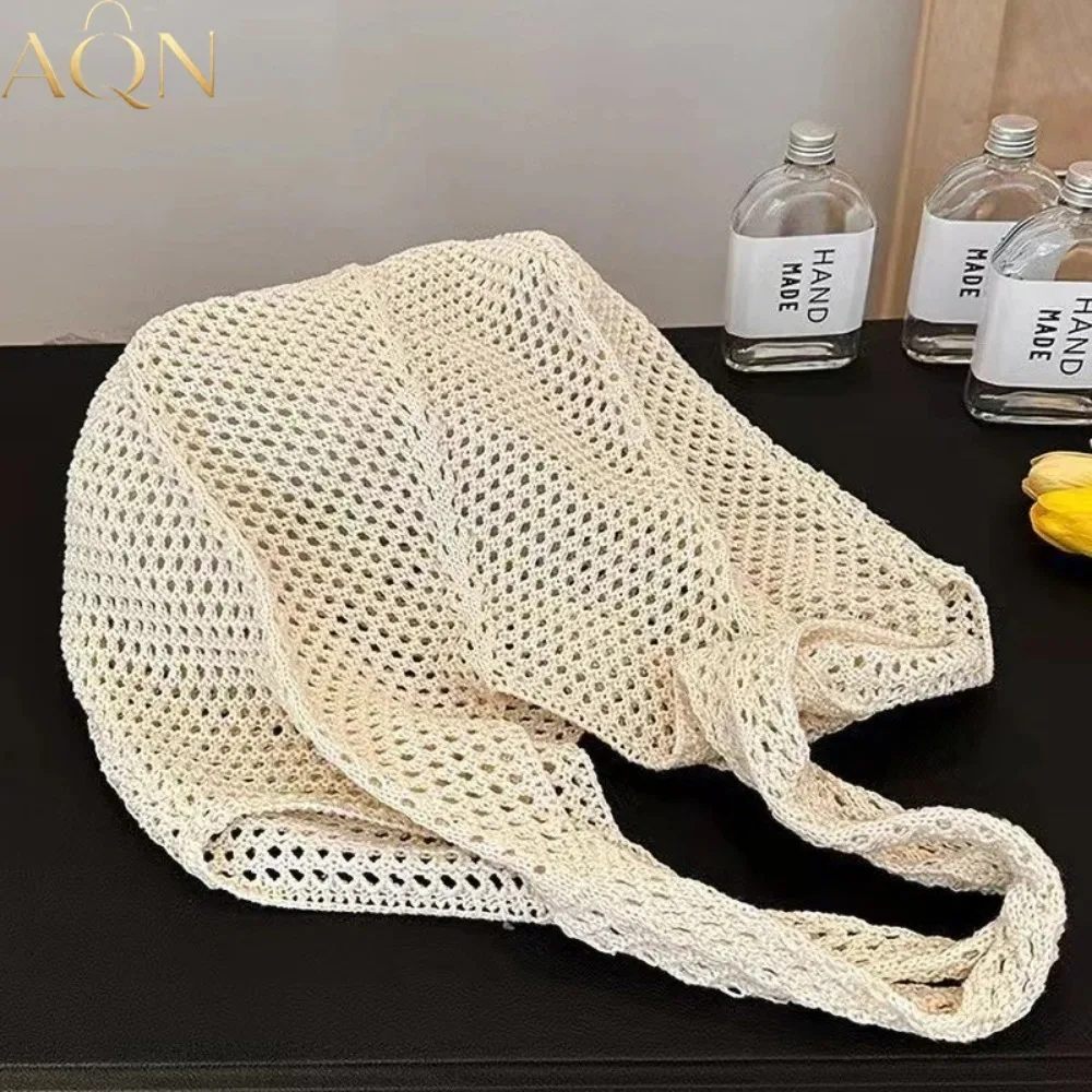 กระเป๋าสะพายไหล่ผู้หญิง AQN แบ - Crochet Market Bag บทวิจารณ์และราคา