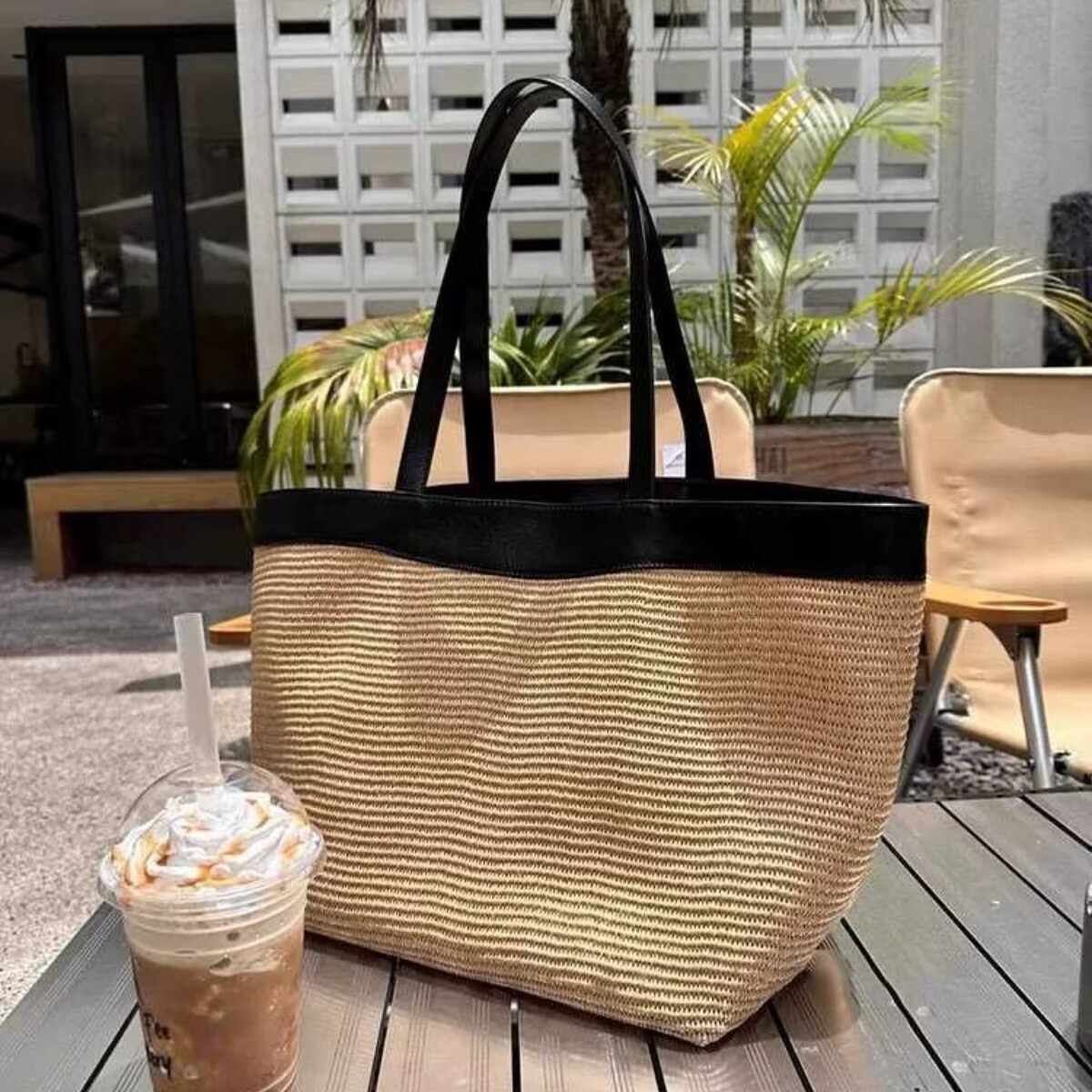 กระเป๋าสะพายไหล่แบบทอผ้าปะติดป - Crochet Market Bag บทวิจารณ์และราคา