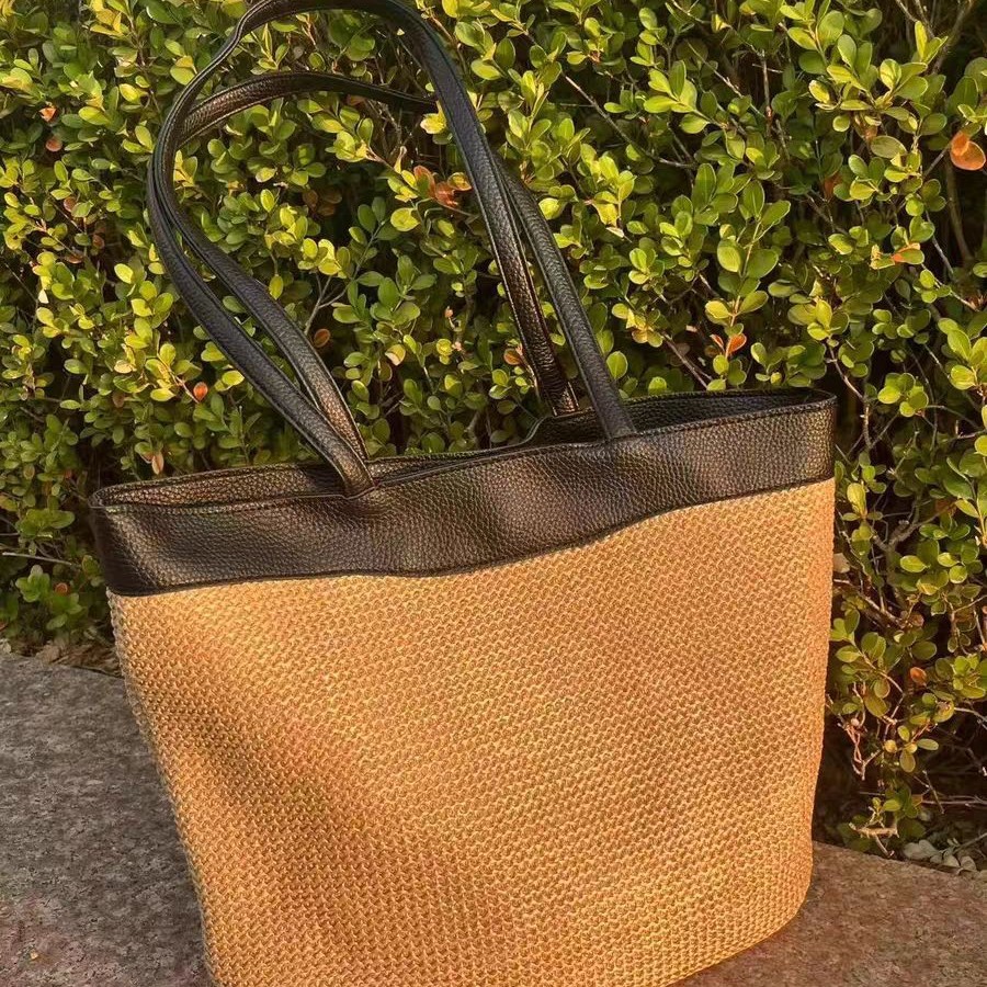 กระเป๋าสะพายไหล่แบบทอผ้าปะติดป - Crochet Market Bag บทวิจารณ์และราคา