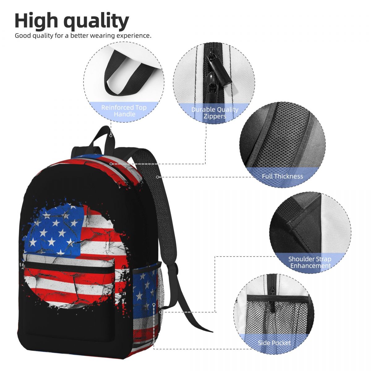 USA อเมริกา ธงชาติอเมริกัน กระ - Women Bags Usa บทวิจารณ์และราคา