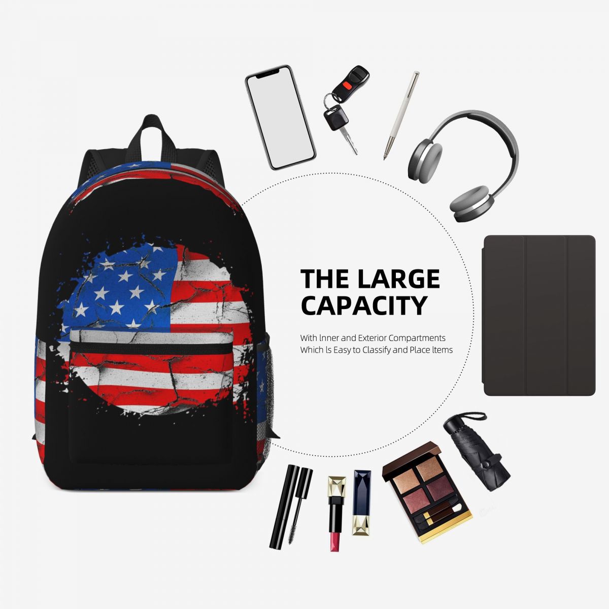 USA อเมริกา ธงชาติอเมริกัน กระ - Women Bags Usa บทวิจารณ์และราคา
