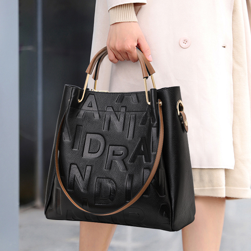 กระเป๋าสะพายไหล่ผู้หญิง หนังแท - Top Handle Structured บทวิจารณ์และราคา