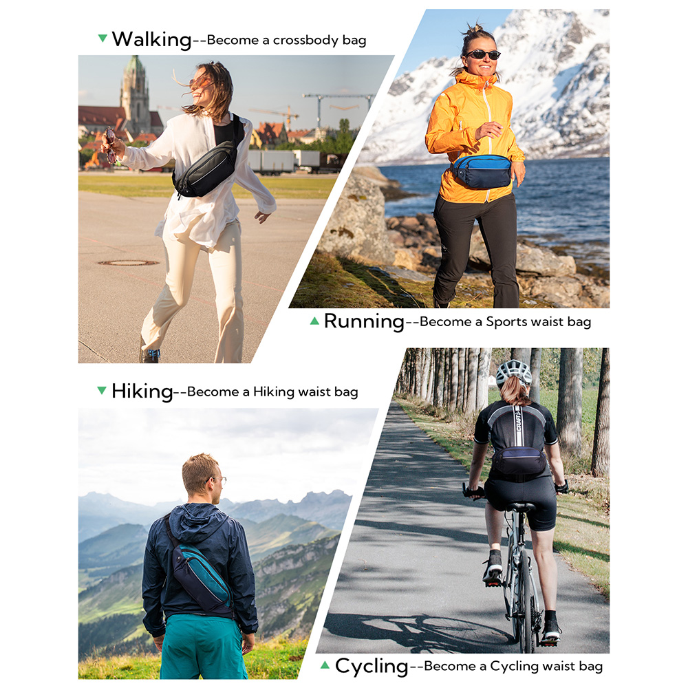 WATERFLY Fanny Pack เอวกระเป๋า - Women'S Bags Cross Body บทวิจารณ์และราคา