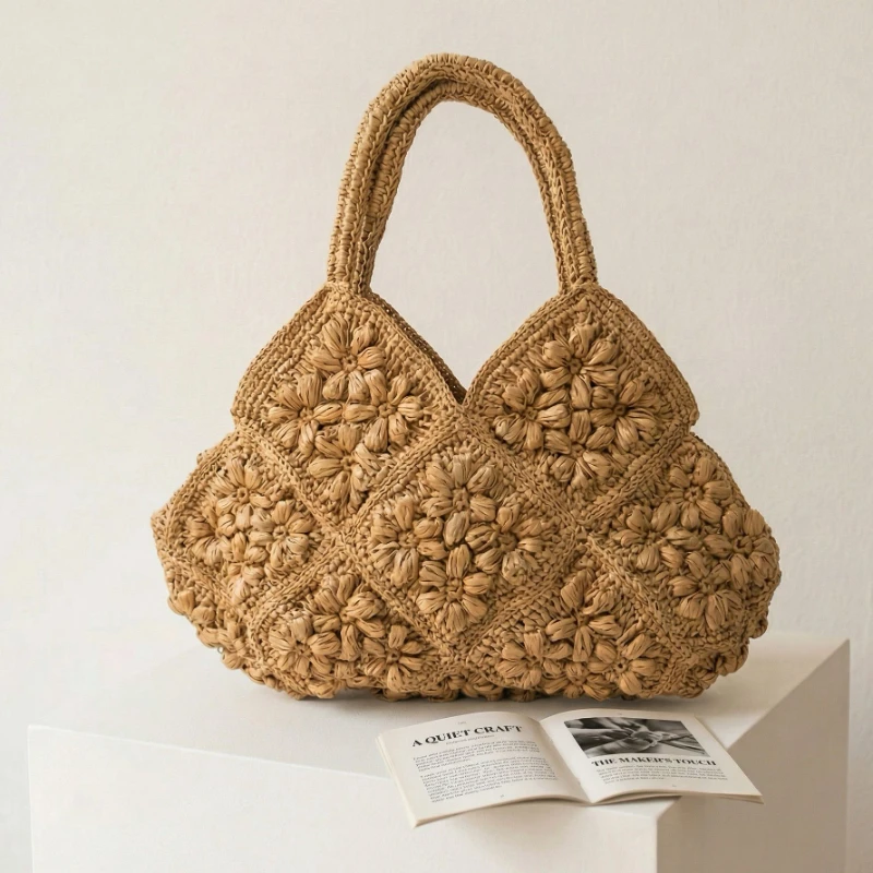 กระเป๋าชายหาดทำมือจากกระดาษทอม - Crochet Market Bag บทวิจารณ์และราคา