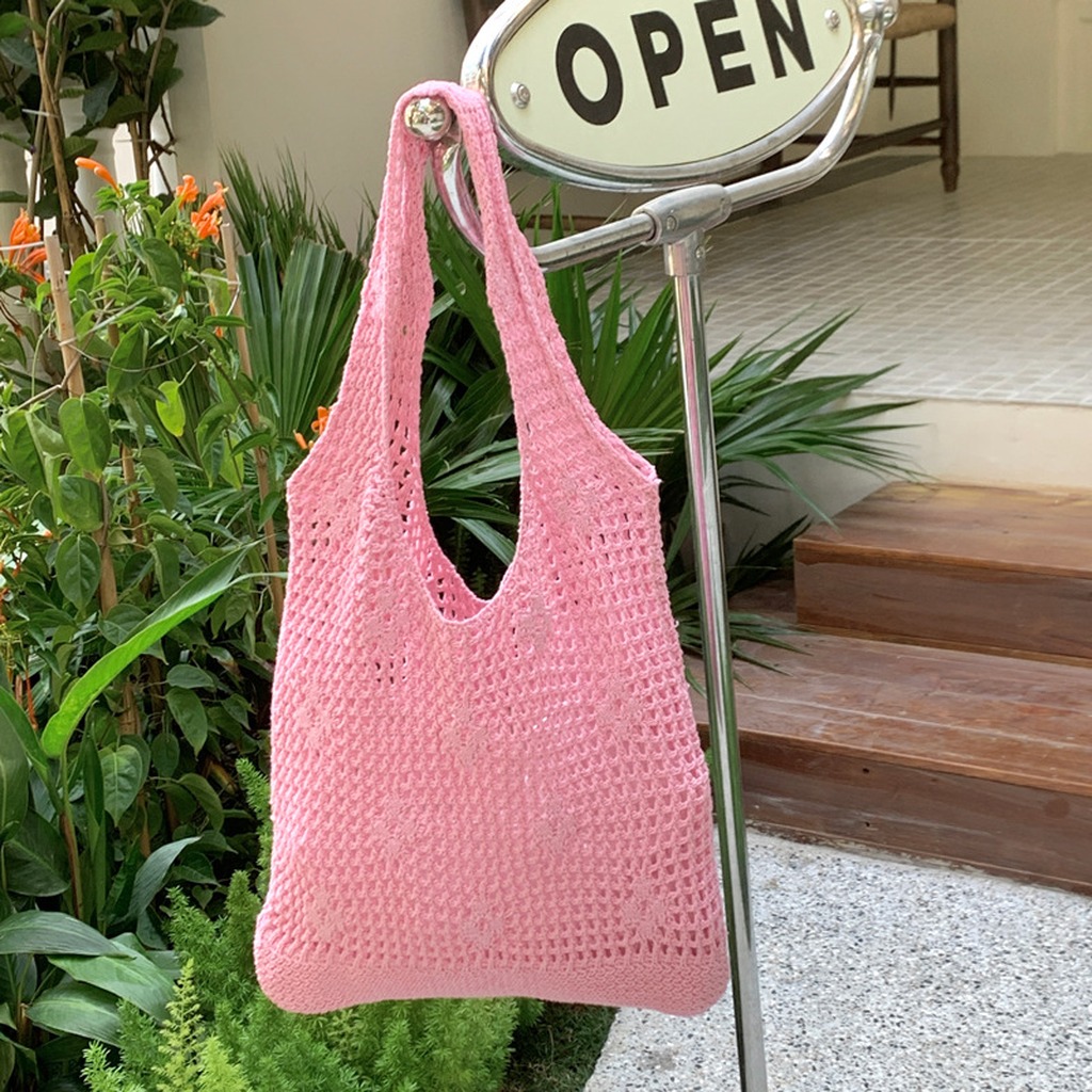 กระเป๋าโครเชต์แฮนด์เมด กระเป๋า - Crochet Market Bag บทวิจารณ์และราคา