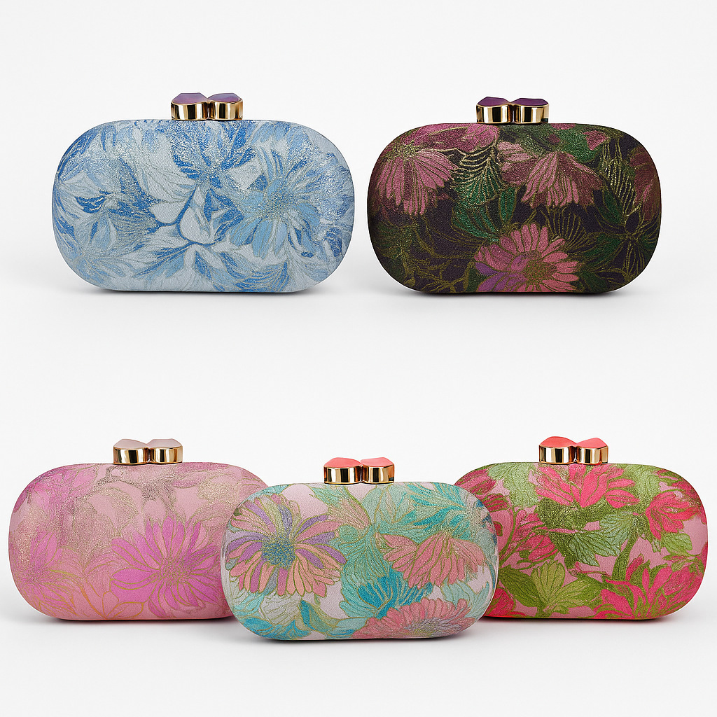 กระเป๋าคลัทช์พิมพ์ลายสไตล์จีนย - Women Bags Green บทวิจารณ์และราคา