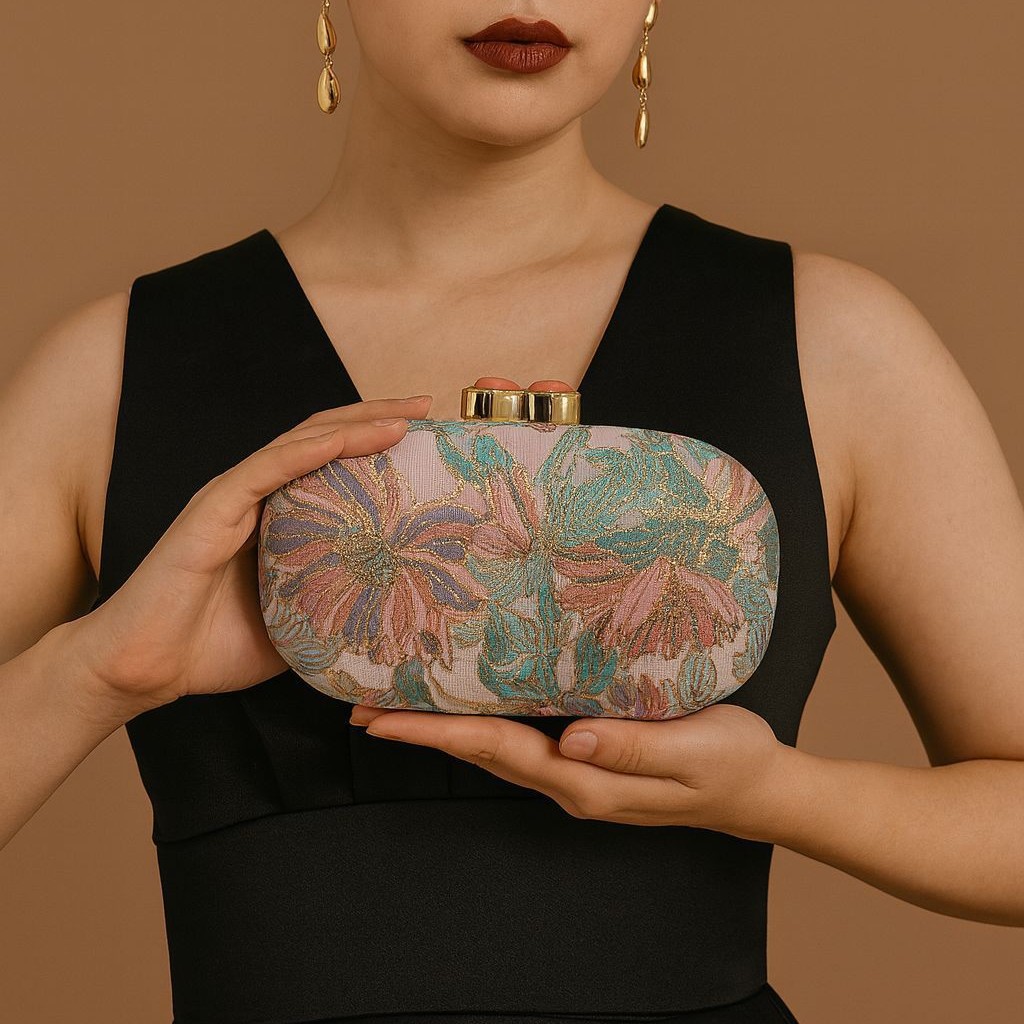 กระเป๋าคลัทช์พิมพ์ลายสไตล์จีนย - Women Bags Green บทวิจารณ์และราคา